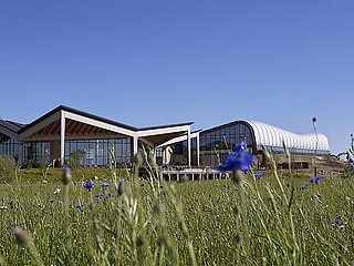 Aquamundo_BrueninghoffGroup Nachhaltig geplantes Gebäudeensemble mit moderner Architektur, Dachkonstruktion von Brüninghoff